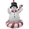 Snowman Tubing Ornament -Christmas Decoration 017019A Snowman Tubing Ornament 66775.1654199451