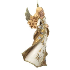 Kurt Adler Blonde Angel Ornament -Christmas Decoration 019237B Blonde Angel Ornament Right 06504.1647884106