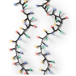 Lumineo 120 LED Multi Color Cherry Lights Black Wire 11 Lumineo 120 LED Multi Color Cherry Lights Black Wire -Christmas Decoration 070314 White background 52443.1668958994