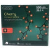 Lumineo 500 LED Red Cherry Lights Black Wire 1 Lumineo 500 LED Red Cherry Lights Black Wire -Christmas Decoration 071375 front 04762.1604030418