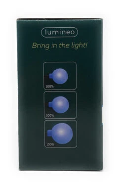 Lumineo 120 LED Color Changing Cherry Lights Black Wire -Christmas Decoration 072348 side 2 done 93981.1636648189