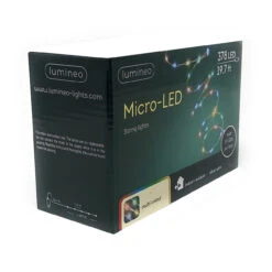 Lumineo 378 Micro LED Multi-Colored LED Lights Silver Wire 12 Lumineo 378 Micro LED Multi-Colored LED Lights Silver Wire -Christmas Decoration 072831 Angle done 05871.1605049318