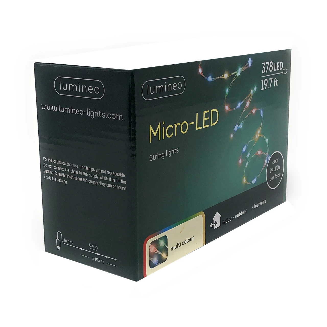 Lumineo 378 Micro LED Multi-Colored LED Lights Silver Wire 7 Lumineo 378 Micro LED Multi-Colored LED Lights Silver Wire - Image 5