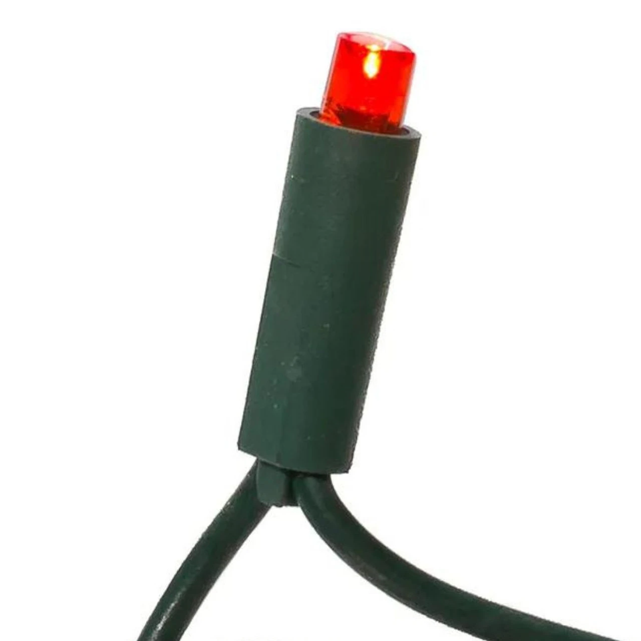 Kurt Adler 50 LED 5MM Wide Angle Red Lights Green Wire - Image 2