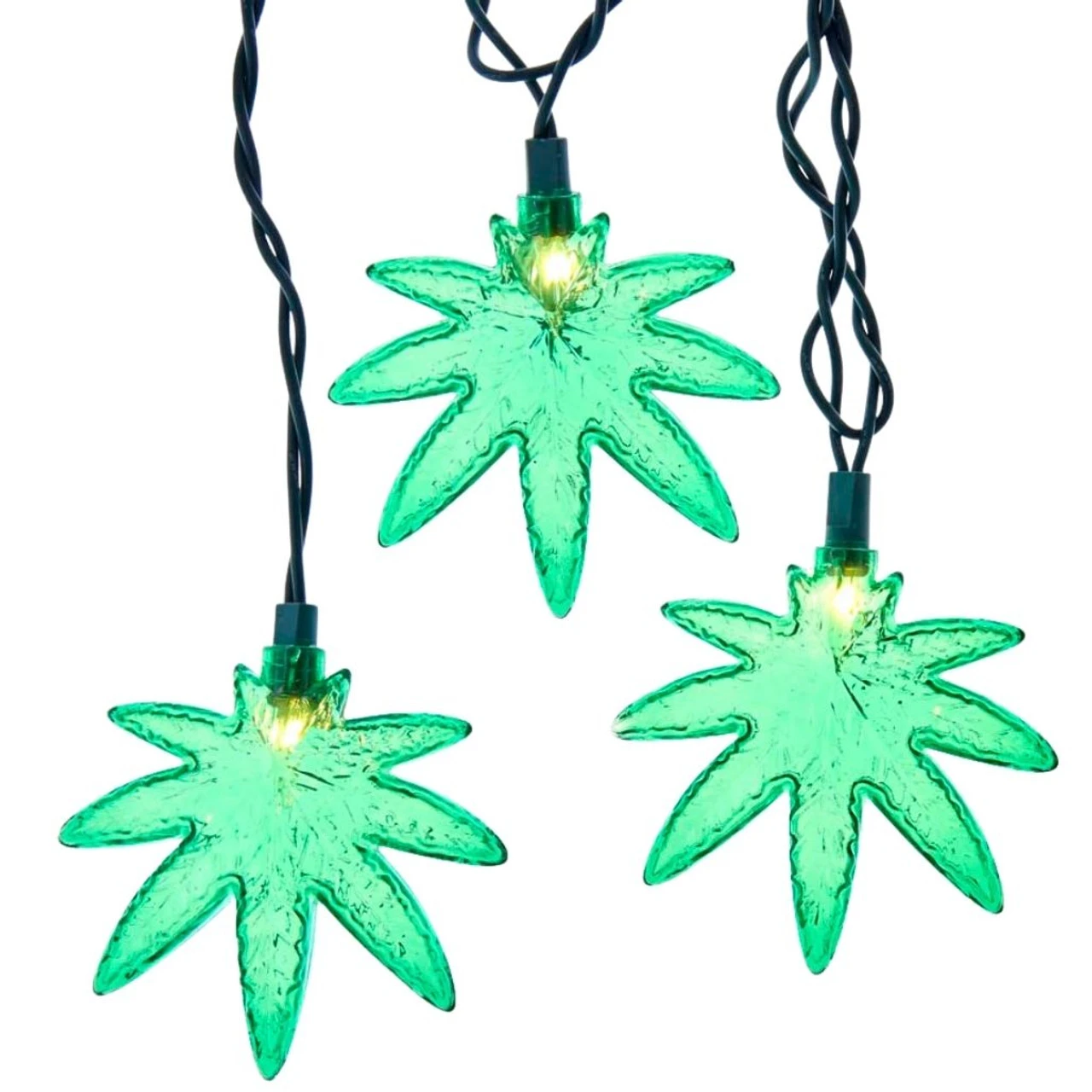 Kurt Adler 10-Light Cannabis Light Set 3 Kurt Adler 10-Light Cannabis Light Set