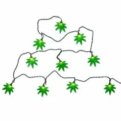 Kurt Adler 10-Light Cannabis Light Set 7 Kurt Adler 10-Light Cannabis Light Set -Christmas Decoration 074330 Kurt Adler 10 Light Cannabis Light Set set 97214.1650646987