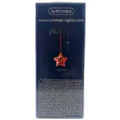 Lumineo Micro LED Red Glass Star -Christmas Decoration 076308 Micro LED Red Glass Star Side 2 44587.1668441164