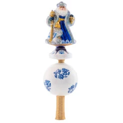Christopher Radko Chinoiserie Elegance Santa Finial Christmas Tree Topper 1021534