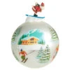 Ski Ornament With Santa Figurine Skiing -Christmas Decoration 1152 Untitled design 40609.1679168271