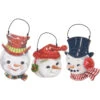 Primitives By Kathy Set Of 3 Snowmen Vintage Inspired Christmas Ornaments 115320 -Christmas Decoration 115320 41573.1676384940