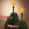 20" JOY Or Ho Ho Ho Electric Lighted Animated Santa Flying Around Tree Christmas Tree Topper 2604030 -Christmas Decoration 2604030 06725.1666309798