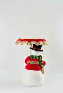 Katherine's Collection All The Trimmings Snowman With Serving Tray Umbrella 28-228569 -Christmas Decoration 28 228569 4 77394.1643831033