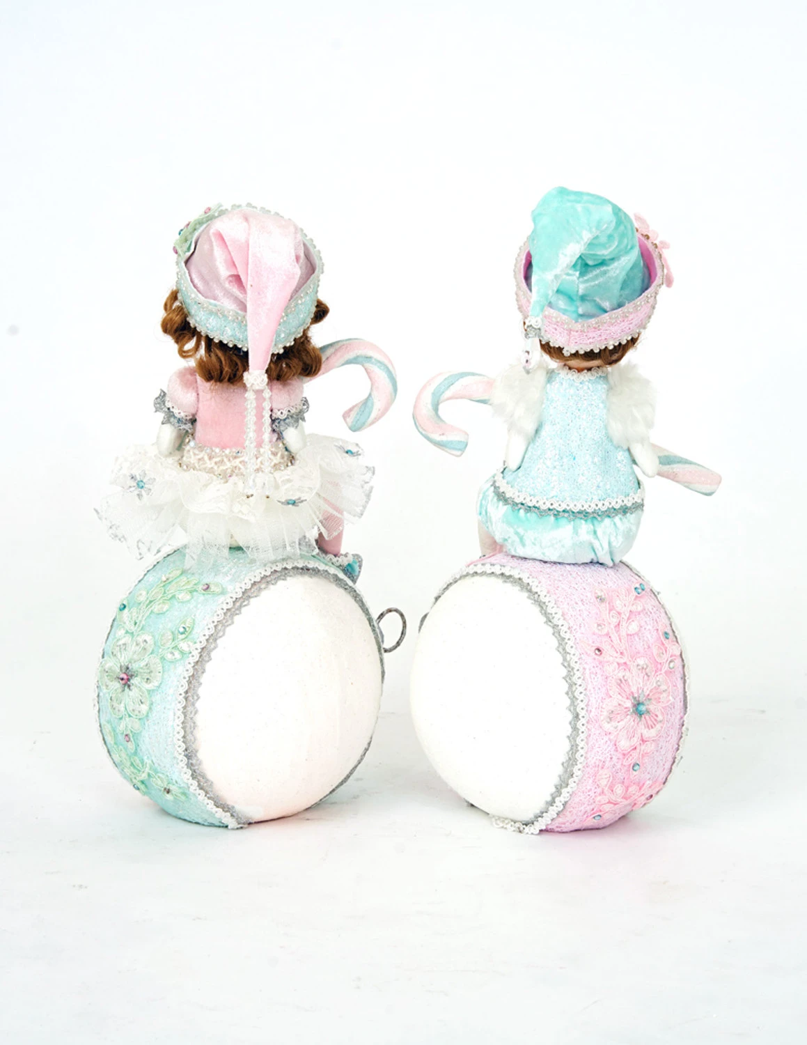 Katherine's Collection Frost And Tenderness Christmas Elves On Ornaments Set Of 2 28-228677 5 Katherine's Collection Frost And Tenderness Christmas Elves On Ornaments Set Of 2 28-228677 - Image 3