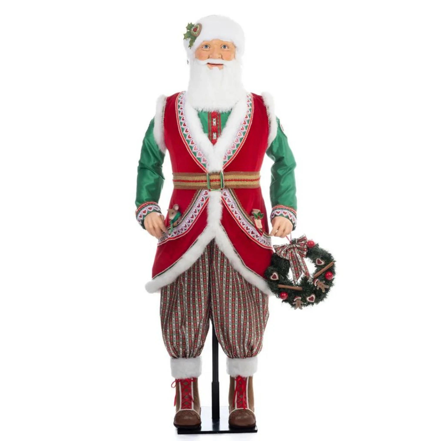Katherine's Collection 64" Life Size Seasoned GreetingsPapa Nicolas Nutmeg Doll 28-328727 3 Katherine's Collection 64" Life Size Seasoned GreetingsPapa Nicolas Nutmeg Doll 28-328727