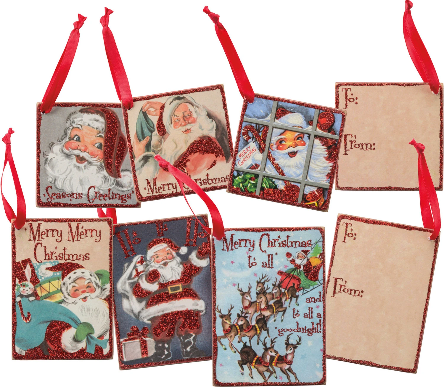 Primitives By Kathy Vintage Santa Gift Tag Set 32284 3 Primitives By Kathy Vintage Santa Gift Tag Set 32284
