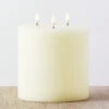 Uyuni 6" X 7" Large Ivory Triflame Candle 4034551 -Christmas Decoration 4034551 1 19907.1691608475