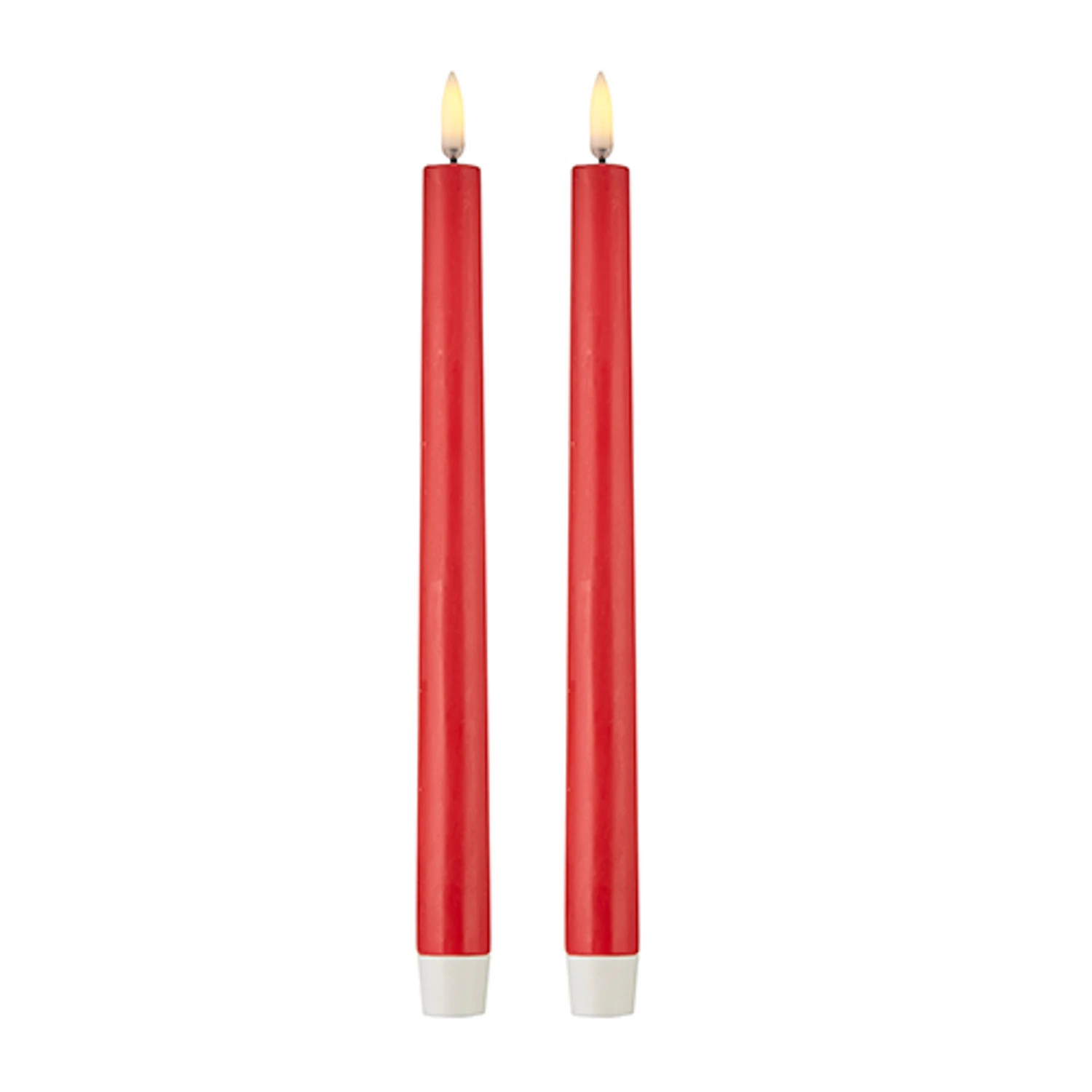 Uyuni 11" Moving Flame Red Taper Candle Set Of 2 4134531 3 Uyuni 11" Moving Flame Red Taper Candle Set Of 2 4134531