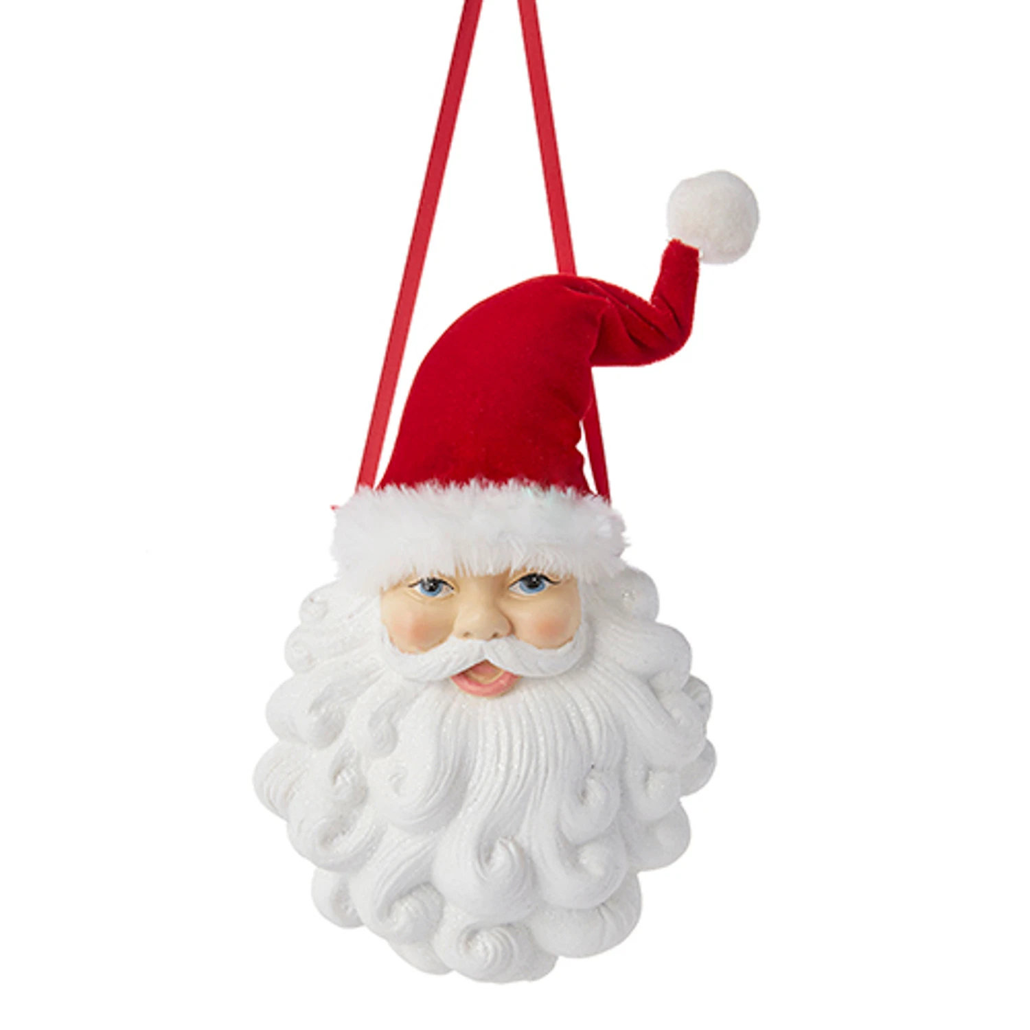 Raz 7.5" Santa Face Christmas Ornament 4210282 4 Raz 7.5" Santa Face Christmas Ornament 4210282 - Image 2