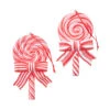 Raz 4.75" Set Of 2 Peppermint Lollipop Christmas Ornament 4214116 -Christmas Decoration 4214116 47106.1686858661