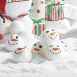 Raz Boxed Set Of Snowman Snowballs 4216161