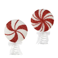 Raz 12" Peppermint Christmas Tree Topper 4216233