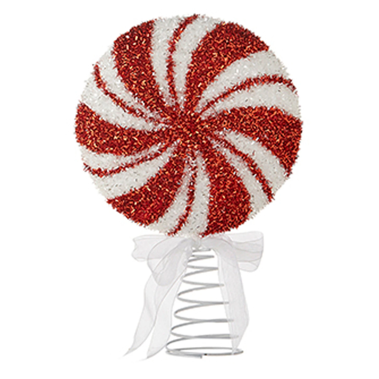Raz 12" Peppermint Christmas Tree Topper 4216233 5 Raz 12" Peppermint Christmas Tree Topper 4216233 - Image 3