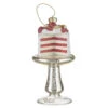 Raz 5.25" Cake On Plate Glass Christmas Ornament 4220908 -Christmas Decoration 4220908 02725.1686861476
