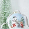 Raz 4.5" North Pole Friends Glass Ball Christmas Ornament 4224586 -Christmas Decoration 4224586 46326.1649772019