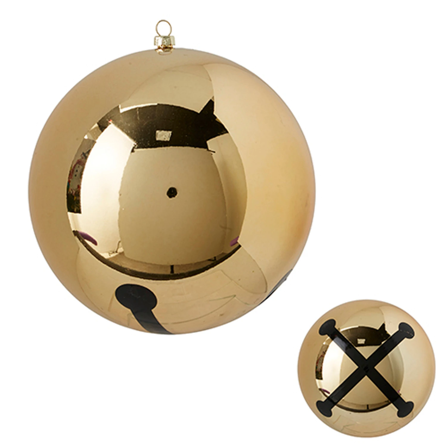 Raz 6" Jingle Bell Ball Christmas Ornament 4232786 4 Raz 6" Jingle Bell Ball Christmas Ornament 4232786 - Image 2