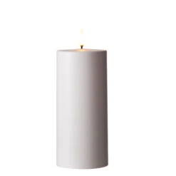 Uyuni 3" X 5" Or 7"Flat Top Moving Flame White Outdoor Pillar Battery Candle -Christmas Decoration 4234504 75546.1686836812