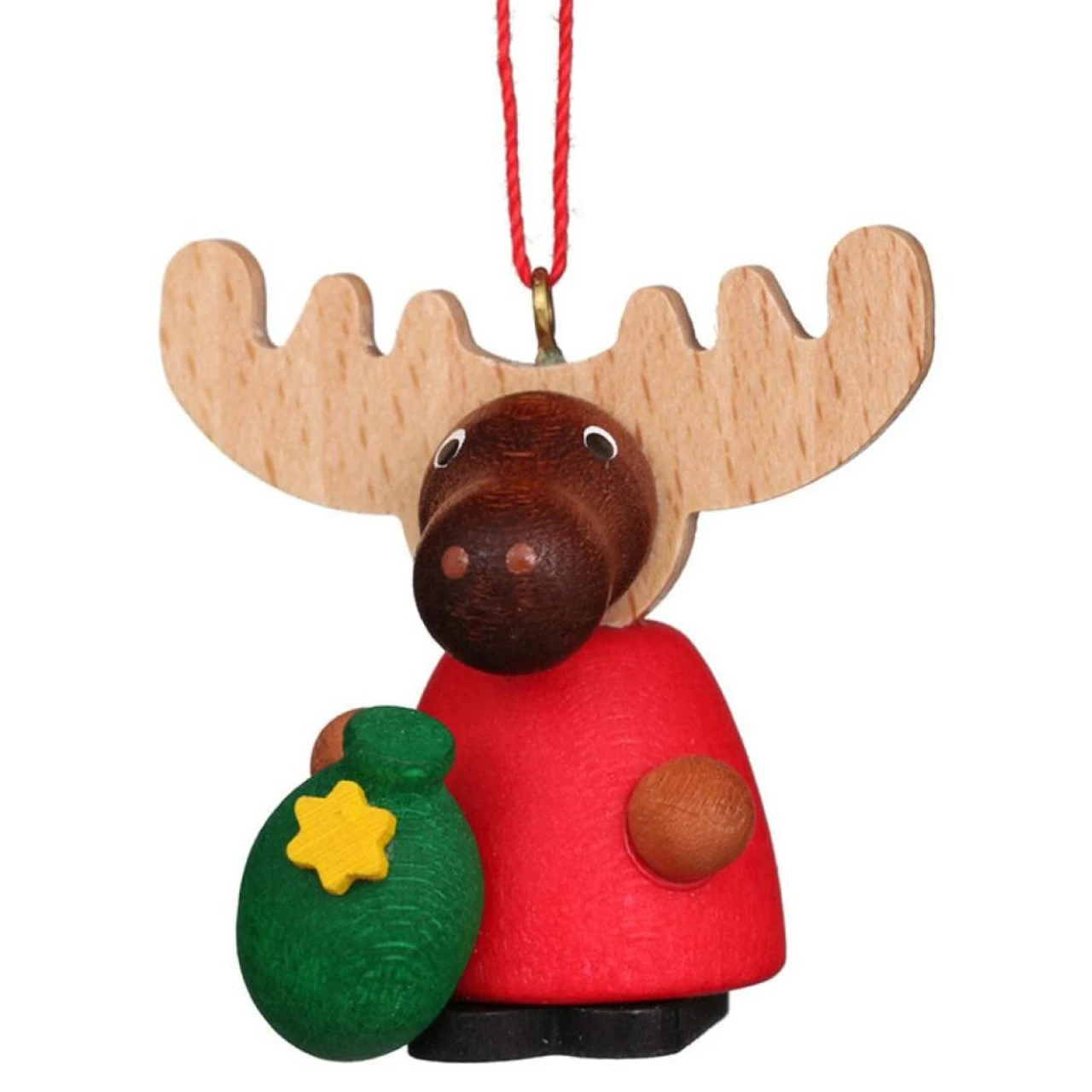 Moose Santa Ornament 3 Moose Santa Ornament