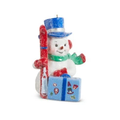 Raz 4" Ski Trip Snowman Christmas Ornament 4307012