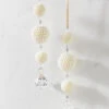 Raz 7.5" Set Of 2 Pearl Drop Christmas Ornament 4316084 1 Raz 7.5" Set Of 2 Pearl Drop Christmas Ornament 4316084 -Christmas Decoration 4316084 04385.1683138078