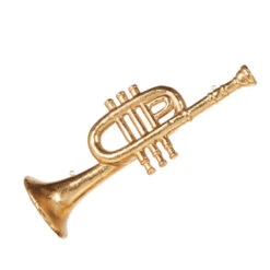 Raz 10.5" Trumpet Or French Horn Christmas Ornament 4316162 -Christmas Decoration 4316162a 87412.1683211267