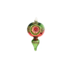 Raz 5" Green And Red Finial Reflector Glass Christmas Ornament 4320017 9 Raz 5" Green And Red Finial Reflector Glass Christmas Ornament 4320017 -Christmas Decoration 4320017b 58378.1683665590