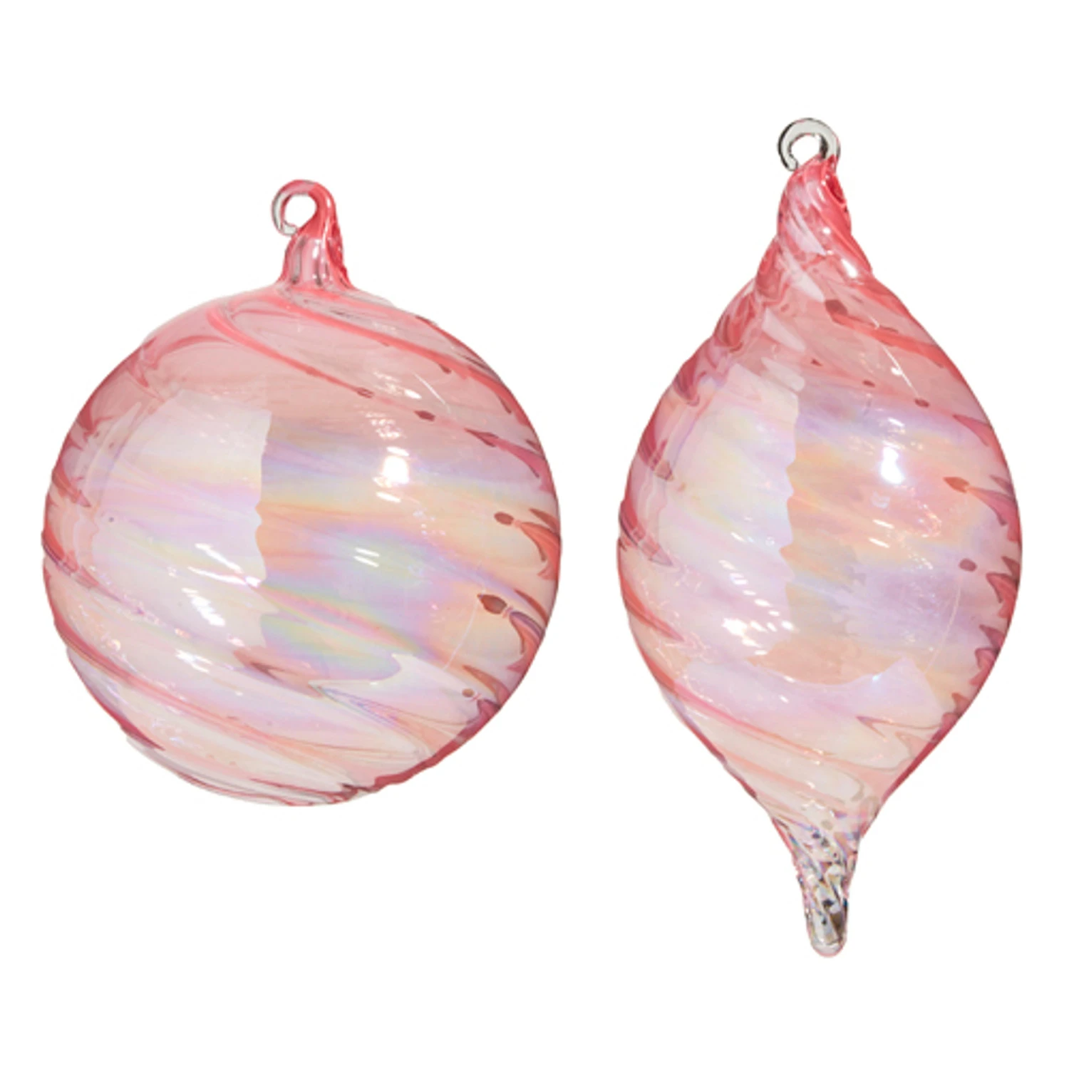 Raz 5" Pink Blown Glass Christmas Ornament 4324512 4 Raz 5" Pink Blown Glass Christmas Ornament 4324512 - Image 2