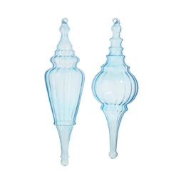 Raz 15.5" Large Light Blue Finial Glass Christmas Ornament 4324620 7 Raz 15.5" Large Light Blue Finial Glass Christmas Ornament 4324620 -Christmas Decoration 4324620 1 67472.1690922831