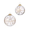 Raz 4" Or 5" Gold Etched Snowflake Ball Glass Christmas Ornament 1 Raz 4" Or 5" Gold Etched Snowflake Ball Glass Christmas Ornament -Christmas Decoration 4338343 4338344 74093.1685042060