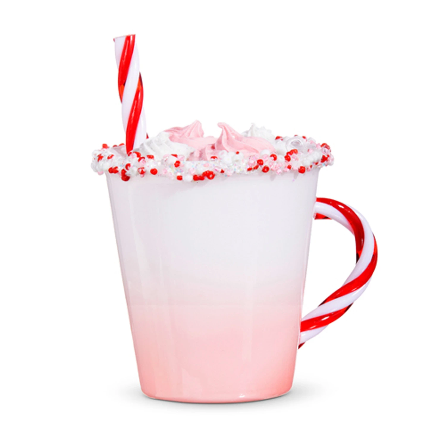 Raz 4.5" Pink Hot Chocolate Glass Christmas Ornament 4352860 4 Raz 4.5" Pink Hot Chocolate Glass Christmas Ornament 4352860 - Image 2