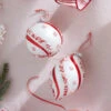 Raz 4.5" Beaded Peppermint And Pink Glass Christmas Ornament 4352874 -Christmas Decoration 4352874 edit 14390.1691005729