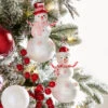 Raz 6.25" Peppermint Snowman Glass Christmas Ornament 4352876 -Christmas Decoration 4352876 96950.1685475132
