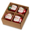 Raz Set Of 4 Boxed Santa Mug Glass Christmas Ornament 4352887 1 Raz Set Of 4 Boxed Santa Mug Glass Christmas Ornament 4352887 -Christmas Decoration 4352887 85516.1685538036