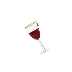 Raz Eric Cortina 5.5" Elegant Red Or White Wine Glass Christmas Ornament 4353122 -Christmas Decoration 4353122b 39591.1685558163