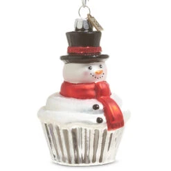 Raz Eric Cortina 4" Santa Or Snowman Cupcake Glass Christmas Ornament 7 Raz Eric Cortina 4" Santa Or Snowman Cupcake Glass Christmas Ornament -Christmas Decoration 4353139 09835.1685559755