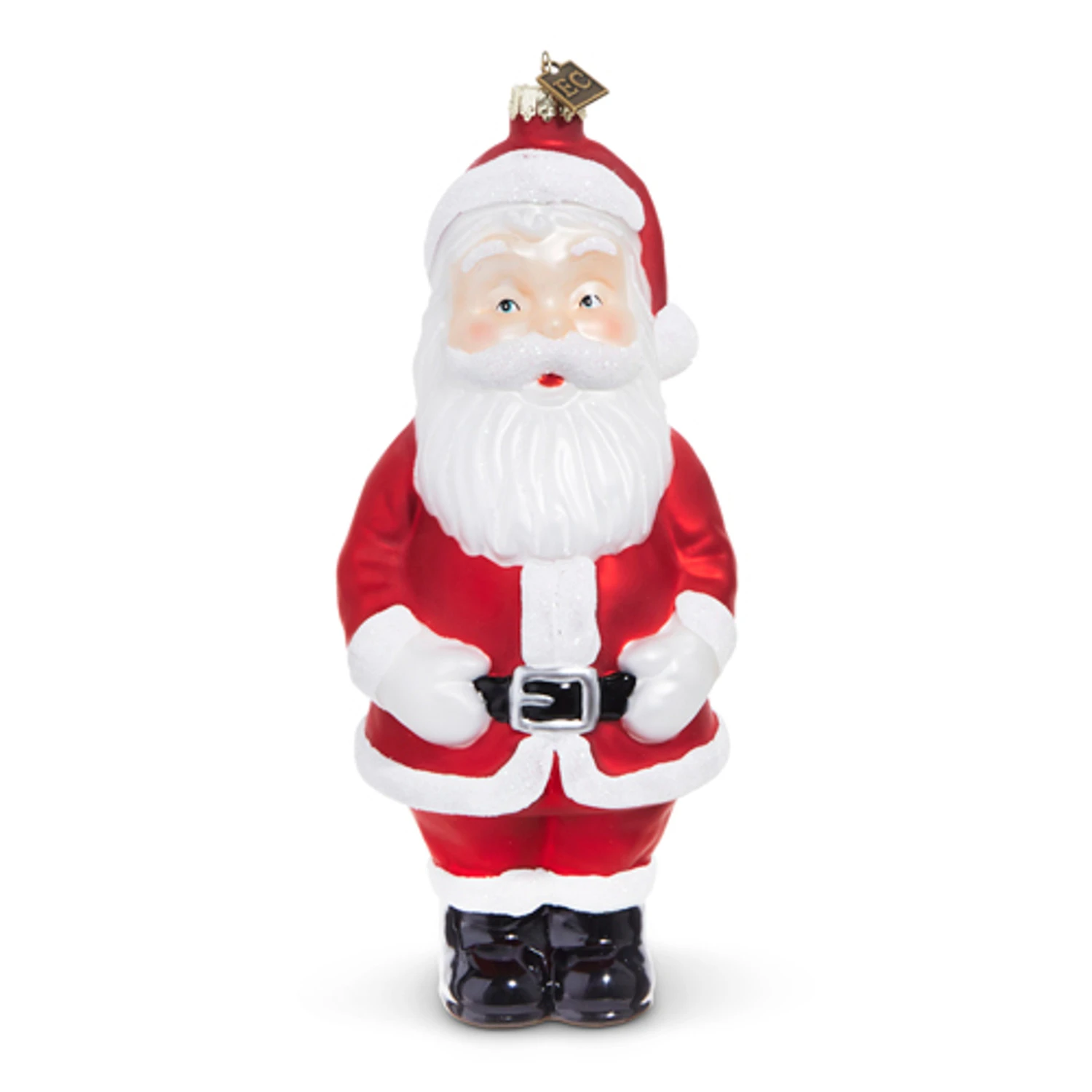 Raz Eric Cortina Large 8" Santa Blow Mold Glass Christmas Ornament 4353170 4 Raz Eric Cortina Large 8" Santa Blow Mold Glass Christmas Ornament 4353170 - Image 2