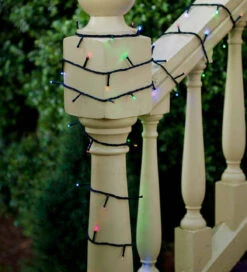 Lumineo 48 LED Multi-Colored Twinkle Lights On Black Wire 11 Lumineo 48 LED Multi-Colored Twinkle Lights On Black Wire -Christmas Decoration 497126 6 39208.1544128708