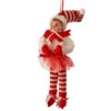 White Velvet Bendable Peppermint Elf Ornament -Christmas Decoration 56 Untitled design 1 15782.1648811482