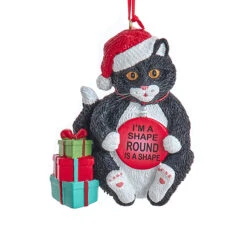 Kurt Adler 3.5" Fat Cat Christmas Ornament A2220 -Christmas Decoration A2220a 72748.1677084173
