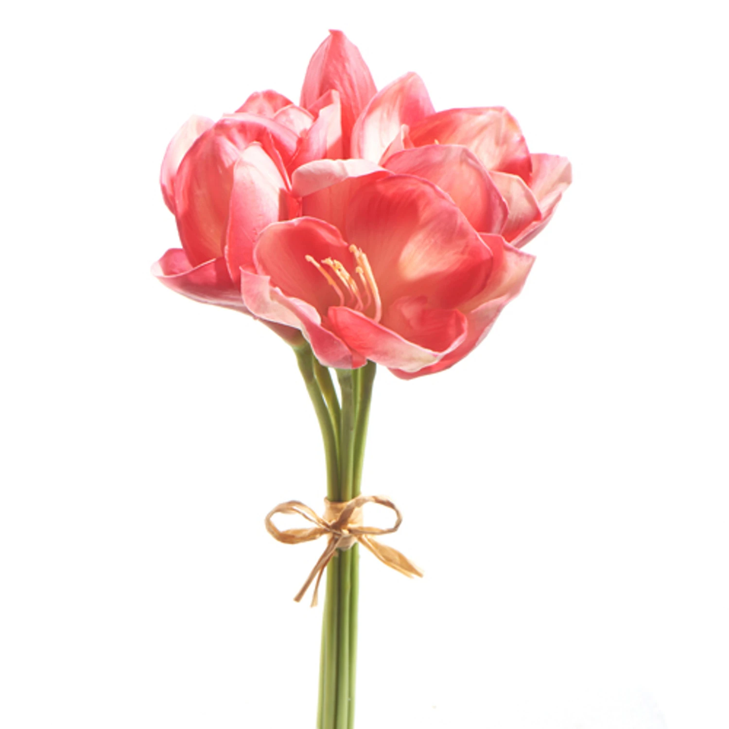 Raz 12.5" Real Touch Pink Amaryllis Bundle Christmas Tree Accessory F4302309 4 Raz 12.5" Real Touch Pink Amaryllis Bundle Christmas Tree Accessory F4302309 - Image 2