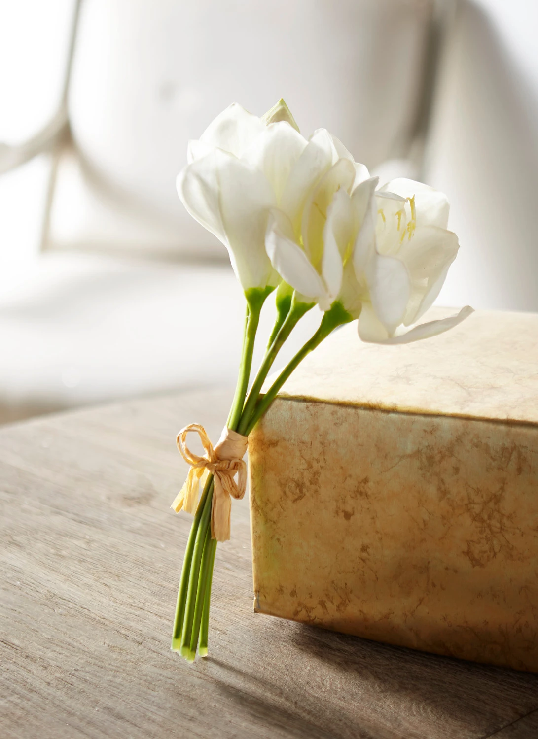 Raz 12" Real Touch White Amaryllis Bundle F4302310 3 Raz 12" Real Touch White Amaryllis Bundle F4302310